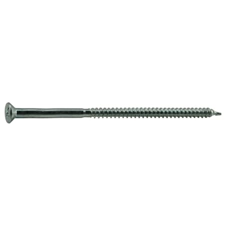 Midwest Fastener Wood Screw, #8, 3-1/2 in, Zinc Plated Steel Flat Head Phillips Drive, 100 PK 02564